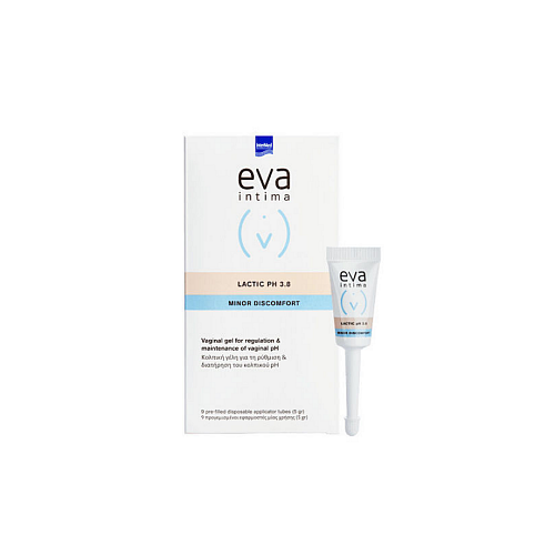 InterMed Eva Intima Minor Discomfort Lactic pH 3.8 Gel με Αντιμικροβιακή Δράση με Χαμομήλι & Αλόη 9 x 45ml