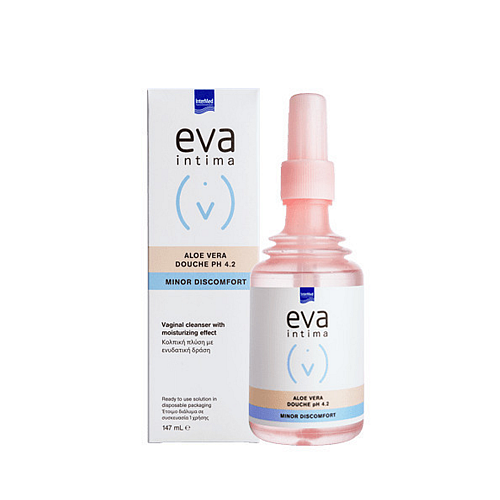 InterMed Eva Intima Minor Discomfort Aloe Vera Douche pH 4.2 Υγρό Καθαρισμού για την Ευαίσθητη Περιοχή με Αλόη 147ml