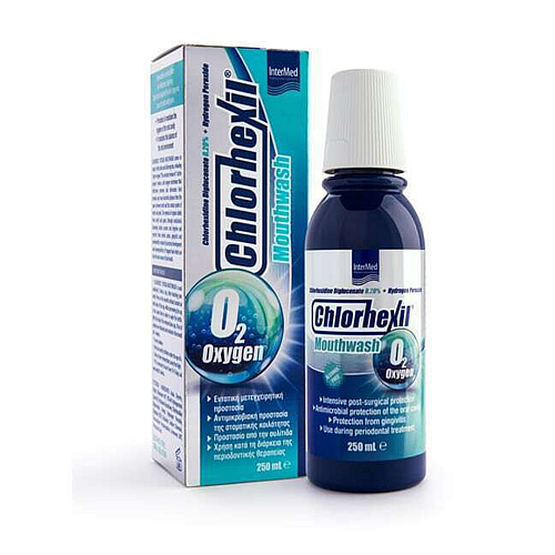 InterMed Chlorhexil Oxygen Στοματικό Διάλυμα για την Ουλίτιδα 250ml