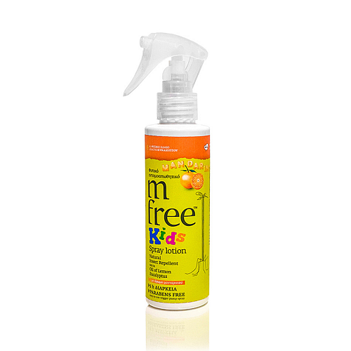 M Free Εντομοαπωθητική Λοσιόν σε Spray Mandarin Κατάλληλη για Παιδιά 125ml