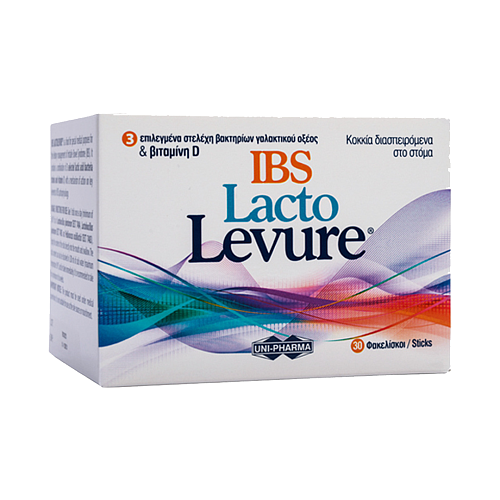UNI-PHARMA Lacto Levure IBS Συμπλήρωμα με Προβιοτικά 30 φακελίσκοι Raspberry