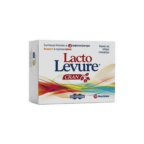 UNI-PHARMA Lacto Levure Cran Συμπλήρωμα με Προβιοτικά 20 φακελίσκοι