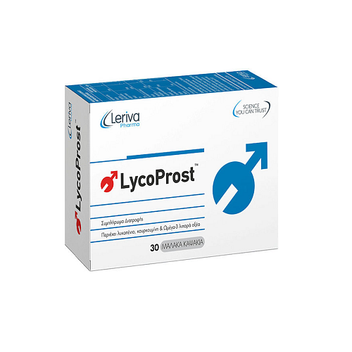 Leriva Pharma Lycoprost Συμπλήρωμα για την Υγεία του Προστάτη 30 κάψουλες