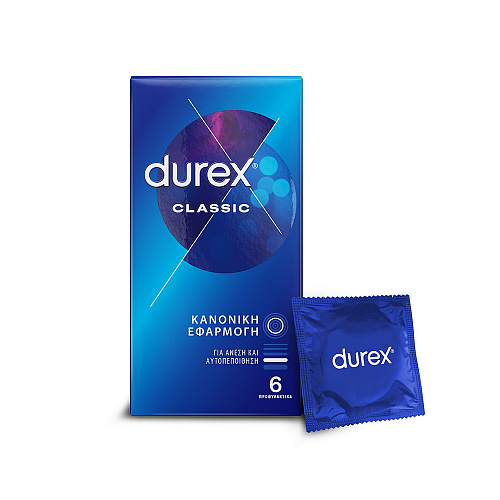 Durex Προφυλακτικά Classic Κανονική Εφαρμογή, 6τμχ.