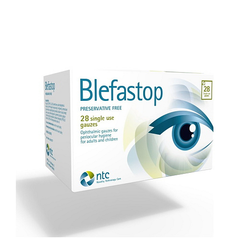 Ntc Pharma Blefastop Μαντηλάκια για Καθαρισμό των Βλεφάρων 28τμχ