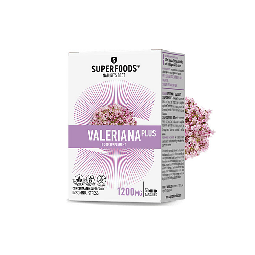 Superfoods Valeriana plus 300mg 50 κάψουλες