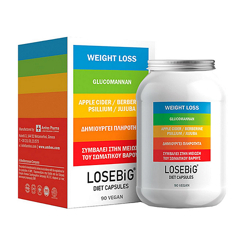 Amhes Losebig 500mg Συμπλήρωμα για Αδυνάτισμα 90 κάψουλες