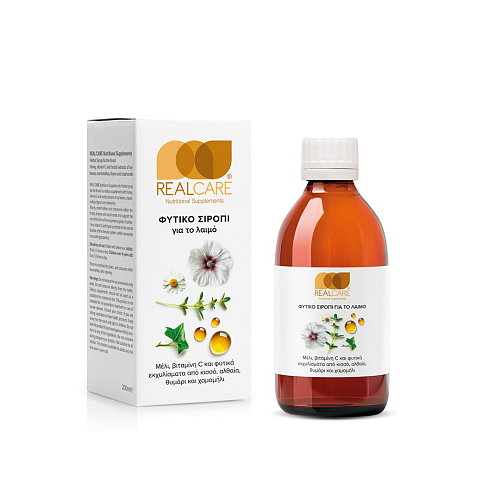Realcare Φυτικό Σιρόπι Λαιμό 200ml