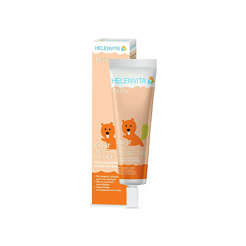 Helenvita Baby First Teeth Relief Gel Προϊόν για Ανακούφιση Ούλων Εκχύλισμα Χαμομηλιού, Γλυκόριζας και Ξυλιτόλης 30ml