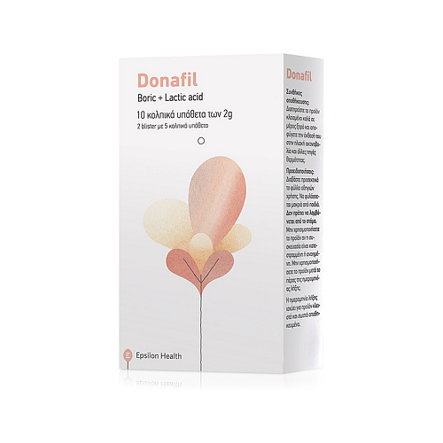 Epsilon Health Donafil Κολπικά Υπόθετα με Αντιμικροβιακή Δράση