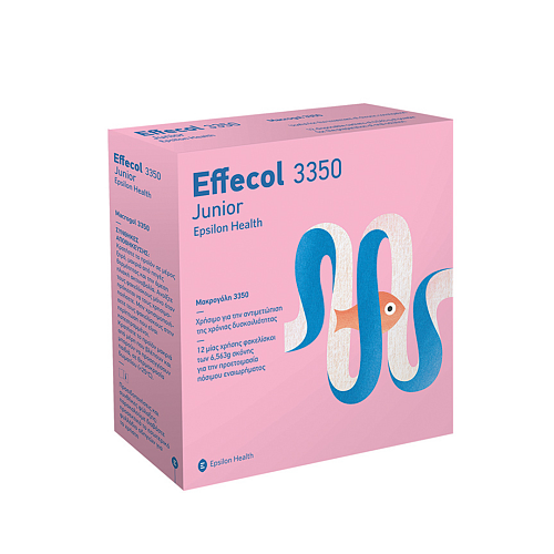 EPSILON HEALTH Effecol Junior 3350 Κατά της Δυσκοιλιότητας σε Παιδιά 2+ετών, 12 sachets