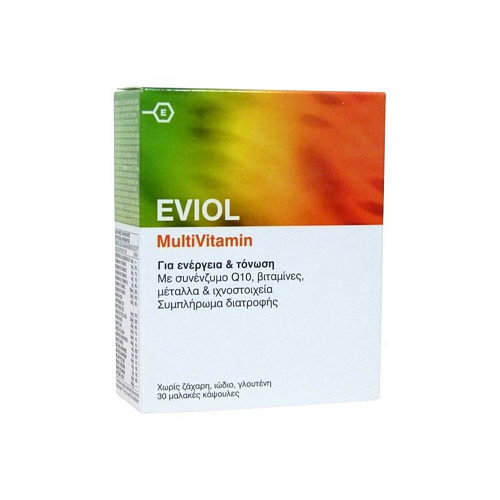 Eviol MultiVitamin Πολυβιταμίνη για Ενέργεια 30 x 1 μαλακές κάψουλες