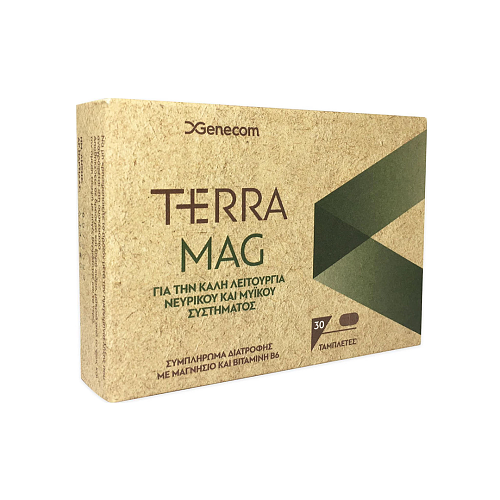 Genecom Terra Mag με Βιταμίνη B6 30 ταμπλέτες