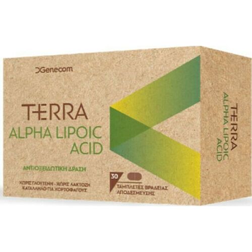 Genecom Terra Alpha Lipoic Acid Ειδικό Συμπλήρωμα Διατροφής 30 ταμπλέτες