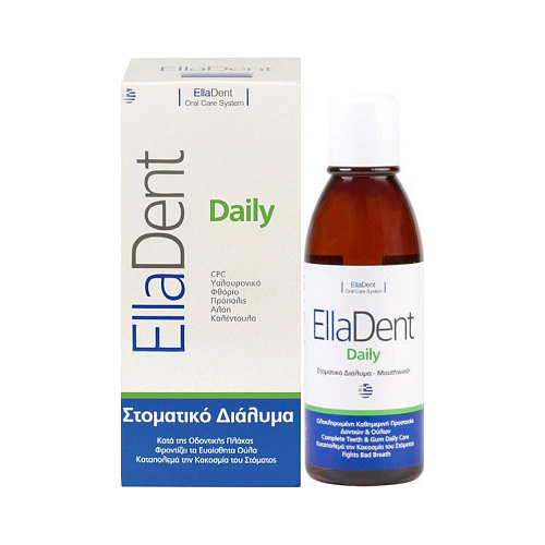 EllaDent Daily Στοματικό Διάλυμα για την Ουλίτιδα & κατά της Κακοσμίας 500m