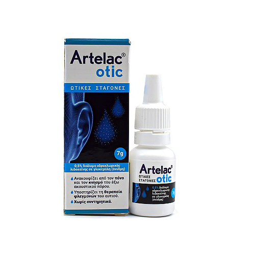 Bausch & Lomb Artelac Otic Σταγόνες για Καθαρισμό Αυτιών 7gr