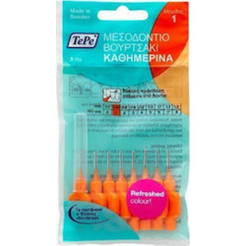 TePe Original Μεσοδόντια Βουρτσάκια 0.45mm Πορτοκαλί 8τμχ