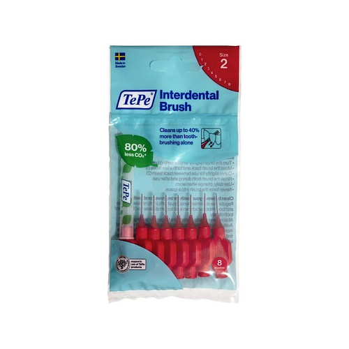 TePe Original Μεσοδόντια Βουρτσάκια 0.5mm Κόκκινα 8τμχ