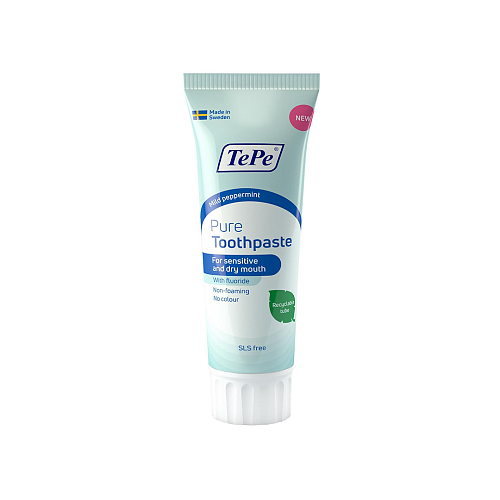 TePe Pure Οδοντόκρεμα για Ευαίσθητα Δόντια Mild Peppermint 75ml