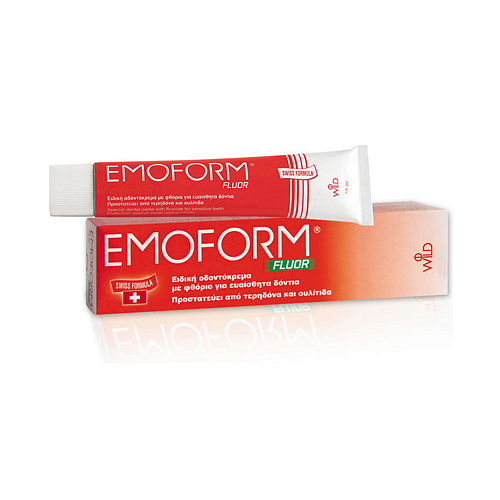 Emoform Fluor Οδοντόκρεμα για Ευαίσθητα Δόντια & Τερηδόνα 50ml
