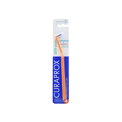 Curaprox CS 1009 Single Οδοντόβουρτσα Πορτοκαλί / Μπλε