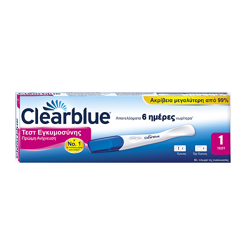 Clearblue Early Τεστ Εγκυμοσύνης Πρόωρης Ανίχνευσης 1τμχ
