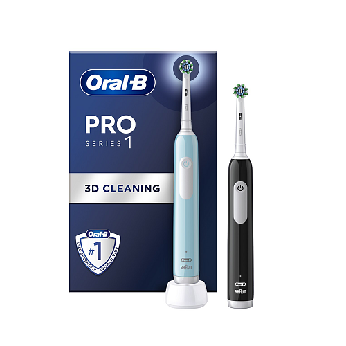 Oral-B Pro Series 1 Duo Μπλε & Μαύρη Ηλεκτρικές Οδοντόβουρτσες