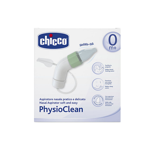 Chicco PhysioClean Nasal Aspirator Ρινικός Αποφρακτήρας για Βρέφη και Παιδιά