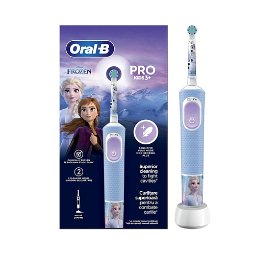 Oral-B Vitality Pro Παιδική Ηλεκτρική Οδοντόβουρτσα με Χρονόμετρο για 3+ Χρονών Frozen
