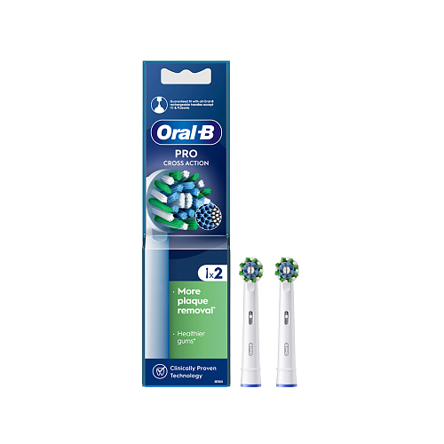 Oral-B Pro CrossAction Ανταλλακτικές Κεφαλές για Ηλεκτρική Οδοντόβουρτσα 2τμχ