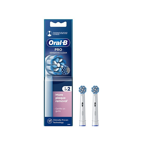 Oral-B Pro Sensitive Clean Ανταλλακτικές Κεφαλές για Ηλεκτρική Οδοντόβουρτσα 2τμχ