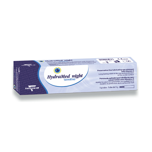 Farmigea Hydramed Night Sensitive Ointment για Ενυδάτωση των Βλεφάρων 5gr