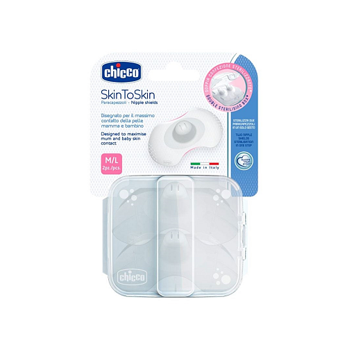 Chicco Δίσκοι Στήθους Σιλικόνης Medium - Large 2 τεμ.