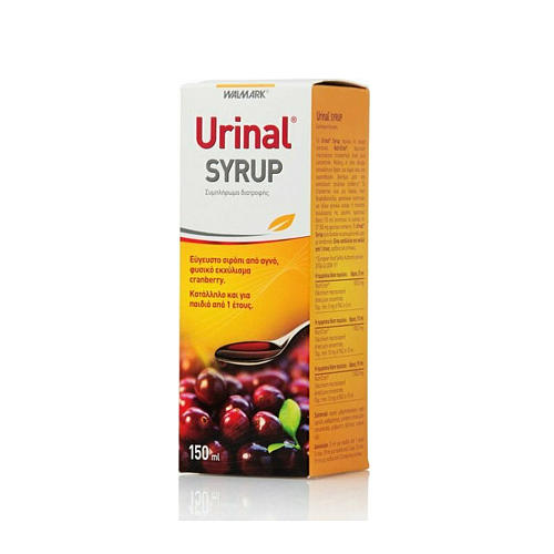 Walmark Urinal Syrup Ειδικό Συμπλήρωμα Διατροφής 150ml Cranberry