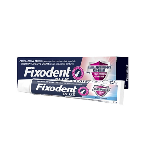 Fixodent Plus Στερεωτική Κρέμα Τεχνητής Οδοντοστοιχίας 40gr