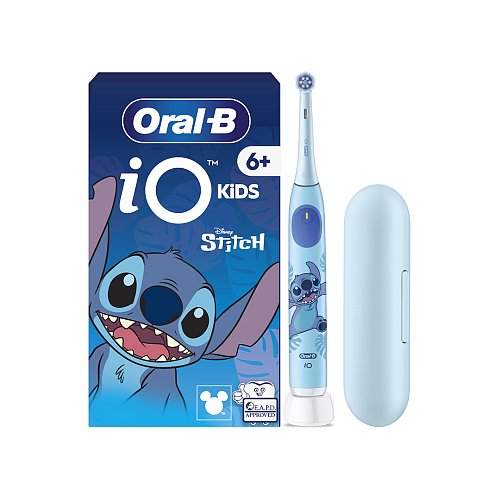 Oral-B iO Kids Παιδική Ηλεκτρική Οδοντόβουρτσα με Χρονόμετρο για 6+ Χρονών Stitch με Θήκη Ταξιδίου
