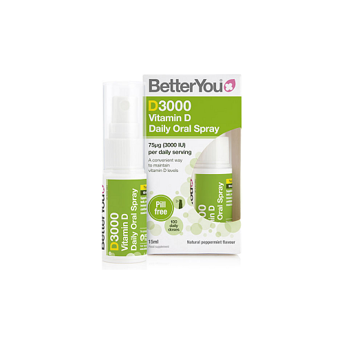BetterYou DLux 3000iu Daily Vitamin D Βιταμίνη για Ενίσχυση του Ανοσοποιητικού & την Υγεία των Οστών 3000iu 15ml
