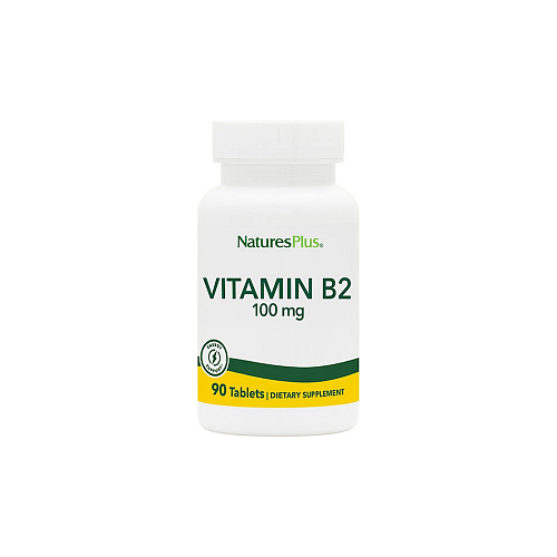 Nature's Plus Vitamin B2 Βιταμίνη για την Υγεία του Νευρικού Συστήματος 100mg 90 ταμπλέτες