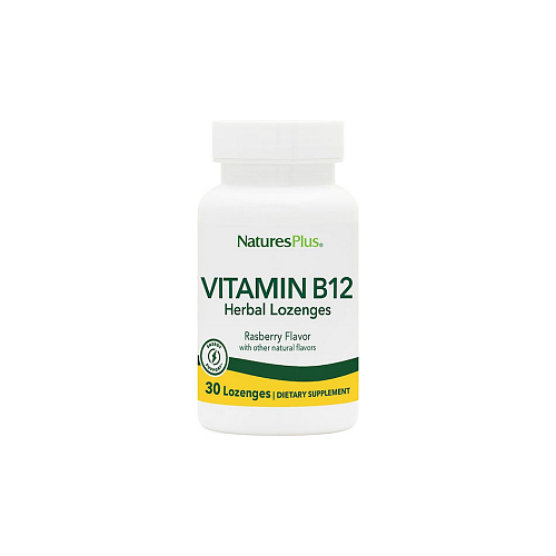 Nature's Plus Vitamin B12 Βιταμίνη για την Υγεία του Νευρικού Συστήματος 1000mcg Raspberry 30 παστίλιες