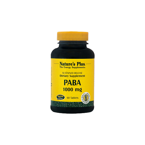 Nature's Plus Paba 1000mg Ειδικό Συμπλήρωμα Διατροφής 60 ταμπλέτες