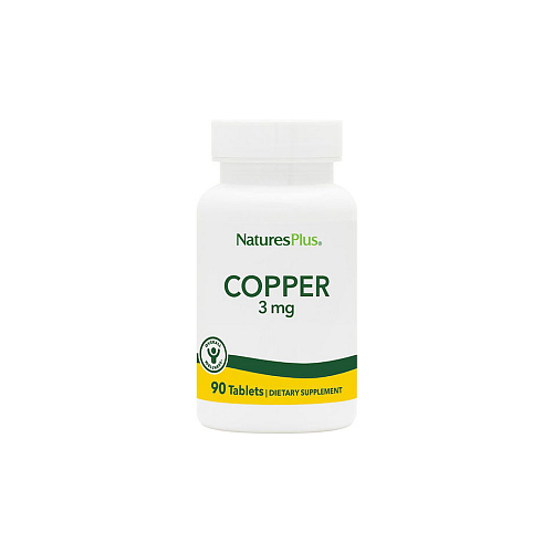 Nature's Plus Copper 3mg με Βιταμίνη C 90 ταμπλέτες