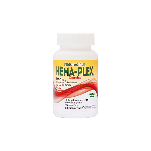 Nature's Plus Hema-Plex Iron with Synergistic Factors 60 κάψουλες