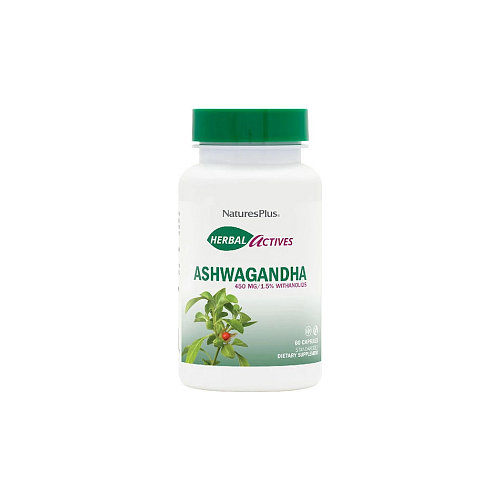 Nature's Plus Herbal Actives Ashwagandha 60 φυτικές κάψουλες