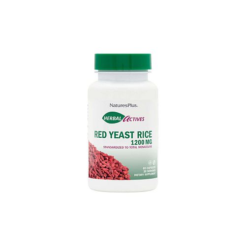 Nature's Plus Herbal Actives Red Yeast Rice 1200mg 60 φυτικές κάψουλες